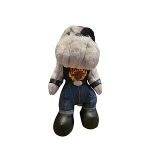 Vtg 11" Harley-Davidson Play By Play Bulldog Plush Stuffed Animal Needs Sewn